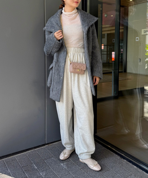 Hella/ヘラ】wool shaggy coat