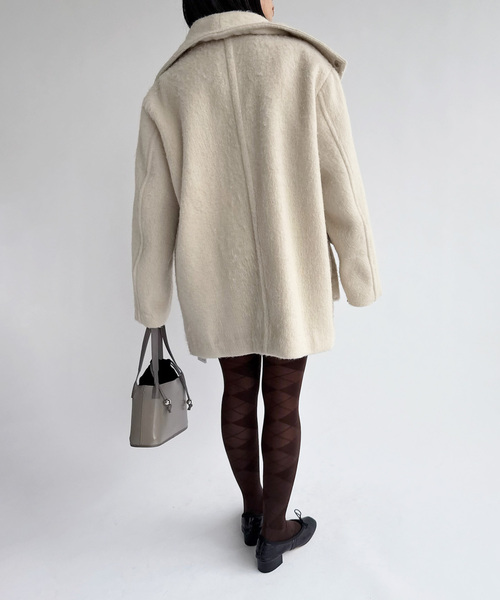 EDIT. FOR LULU(エディットフォールル)の「【Hella/ヘラ】wool shaggy coat(その他アウター・レディース・チャコールグレー/ベージュ・FREE)」の10枚目の写真