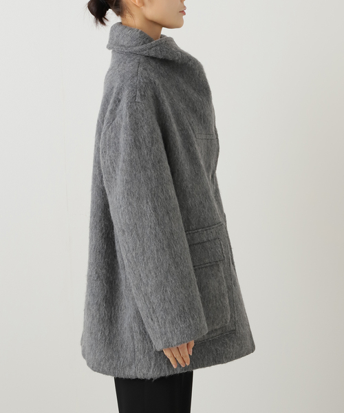 EDIT. FOR LULU(エディットフォールル)の「【Hella/ヘラ】wool shaggy coat(その他アウター・レディース・チャコールグレー/ベージュ・FREE)」の14枚目の写真