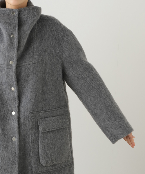 EDIT. FOR LULU(エディットフォールル)の「【Hella/ヘラ】wool shaggy coat(その他アウター・レディース・チャコールグレー/ベージュ・FREE)」の15枚目の写真