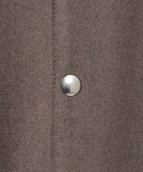 SKOOKUM（スクーカム）の「＜SKOOKUM × monkey time＞メルトン レザーカラ－ ジャケット グレー（ブルゾン・メンズ・ダークグレー・S/M/L/XL）」の2枚目の写真