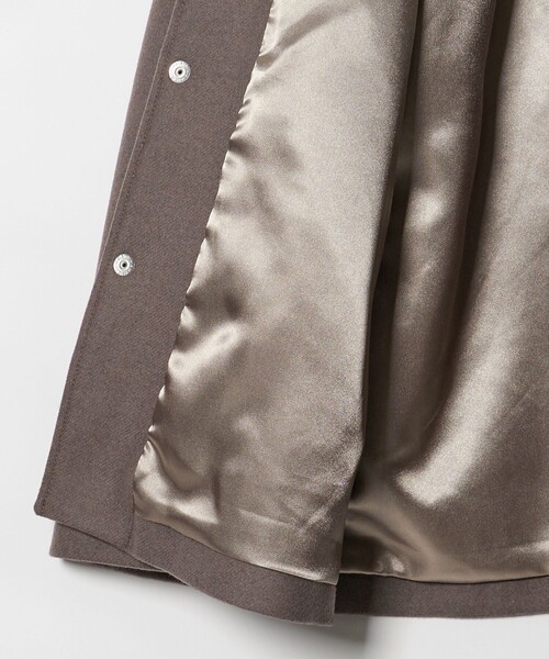 SKOOKUM × monkey time＞メルトン レザーカラ－ ジャケット グレー