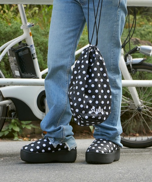 SUBU 厚底 水玉 SUBU/スブ VAMP Platform HEXMAXインソール 厚底サンダル スリッポン