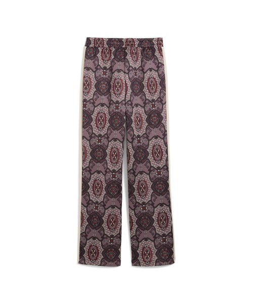 PUMA(プーマ)の「PUMA T7 VINTAGE PREP AOP STRAIGHT TRACK PANTS PT(プーマ T7 ヴィンテージ プレップ オールオーバープリント ストレート トラック パンツ PT)(スウェットパンツ・レディース・パープル系・MEDIUM/LARGE)」の3枚目の写真