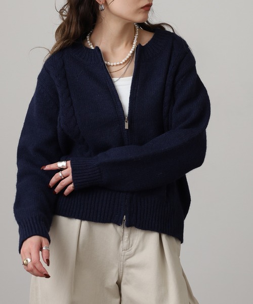 DimMoire ジップアップニットジャケット ジップアップニットジャケット（その他アウター）｜TOMMY HILFIGER