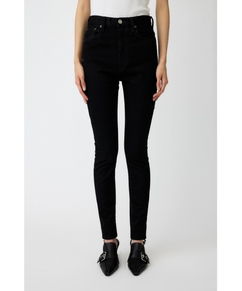 MOUSSY（マウジー）の「HW Rebirth BLACK SKINNY（デニムパンツ・レディース・ブラック・25inch/23inch/27inch/26inch/24inch）」の2枚目の写真