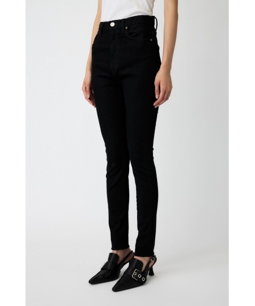 MOUSSY（マウジー）の「HW Rebirth BLACK SKINNY（デニムパンツ・レディース・ブラック・25inch/23inch/27inch/26inch/24inch）」の4枚目の写真