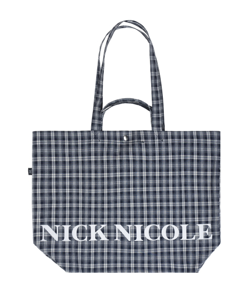 NICK&NICOLE(ニックアンドニコール)の「DOUBLE CHECK TWOWAY ECOBAG_NAVY(ショルダーバッグ・レディース・その他・FREE)」の2枚目の写真
