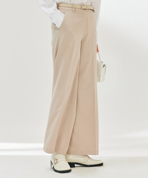CHASECULT（チェイスカルト）の「レディースバンディングワイドスラックス-DARG2262B0X（スラックス・レディース・Beige・70/67/76）」の2枚目の写真