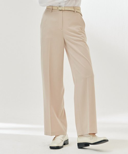 CHASECULT（チェイスカルト）の「レディースバンディングワイドスラックス-DARG2262B0X（スラックス・レディース・Beige・70/67/76）」の3枚目の写真