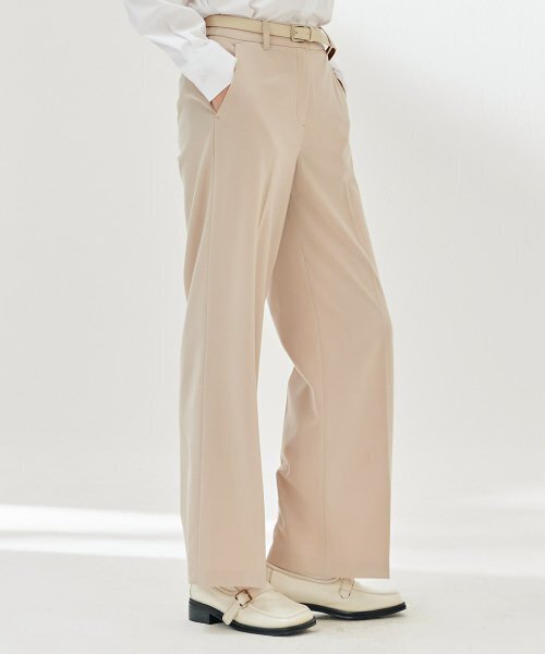 CHASECULT（チェイスカルト）の「レディースバンディングワイドスラックス-DARG2262B0X（スラックス・レディース・Beige・70/67/76）」の4枚目の写真