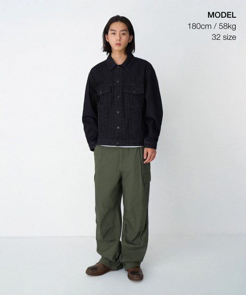 MUSINSA STANDARD（ムシンサスタンダード）の「コットンパラシュートバンディングカーゴパンツ[カーキ]（その他パンツ・メンズ・その他・38/40/42/26/28/30/32/34/36）」の3枚目の写真