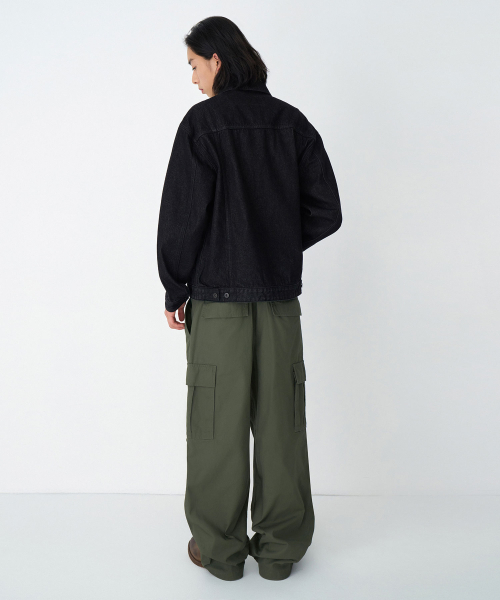 MUSINSA STANDARD（ムシンサスタンダード）の「コットンパラシュートバンディングカーゴパンツ[カーキ]（その他パンツ・メンズ・その他・38/40/42/26/28/30/32/34/36）」の4枚目の写真