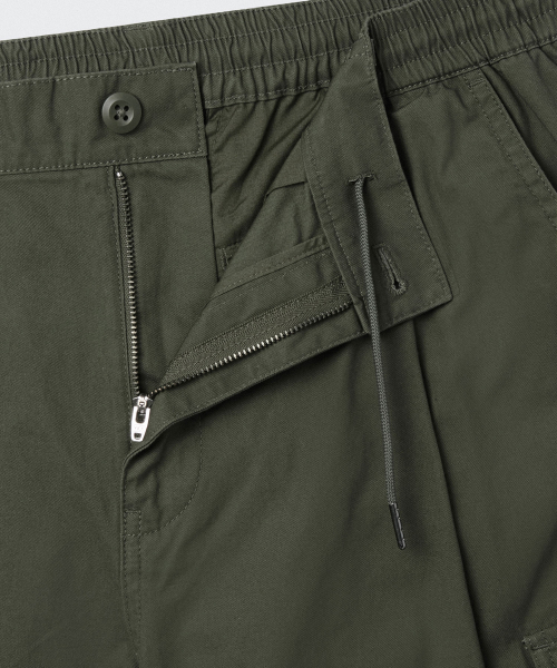 MUSINSA STANDARD（ムシンサスタンダード）の「コットンパラシュートバンディングカーゴパンツ[カーキ]（その他パンツ・メンズ・その他・38/40/42/26/28/30/32/34/36）」の5枚目の写真