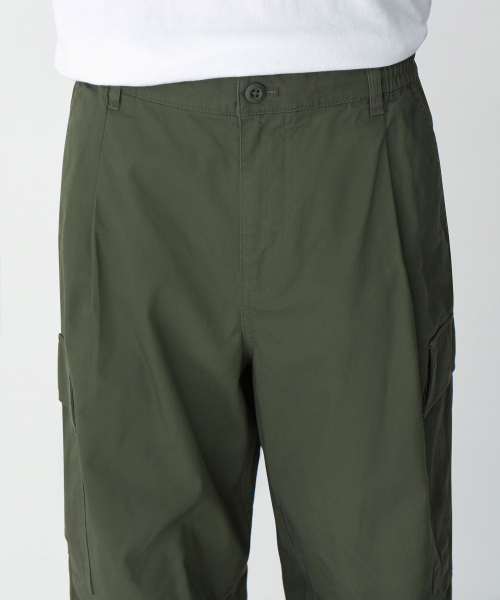 MUSINSA STANDARD（ムシンサスタンダード）の「コットンパラシュートバンディングカーゴパンツ[カーキ]（その他パンツ・メンズ・その他・38/40/42/26/28/30/32/34/36）」の8枚目の写真