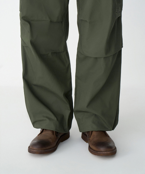 MUSINSA STANDARD（ムシンサスタンダード）の「コットンパラシュートバンディングカーゴパンツ[カーキ]（その他パンツ・メンズ・その他・38/40/42/26/28/30/32/34/36）」の12枚目の写真