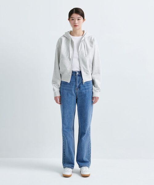 MUSINSA STANDARD WOMAN（ムシンサスタンダードウーマン）の「ウィメンズリブスリムフィットTシャツ[ホワイト]（Tシャツ/カットソー・レディース・その他・SMALL/MEDIUM/LARGE/X-SMALL）」の10枚目の写真