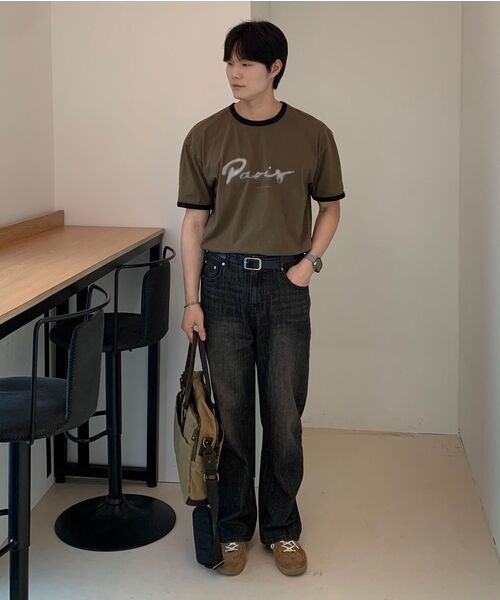 TOFFEE(トフィー)の「ヴィンテージウォッシングワイドデニムパンツ(ブラック)(デニムパンツ・メンズ・その他・SMALL/MEDIUM/LARGE/X-LARGE)」の10枚目の写真