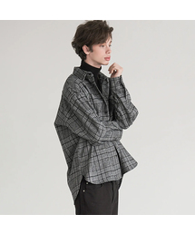 AVANDRESS（アバンドレス ）の「オーバーサイズウールチェックシャツグレー（シャツ/ブラウス）」