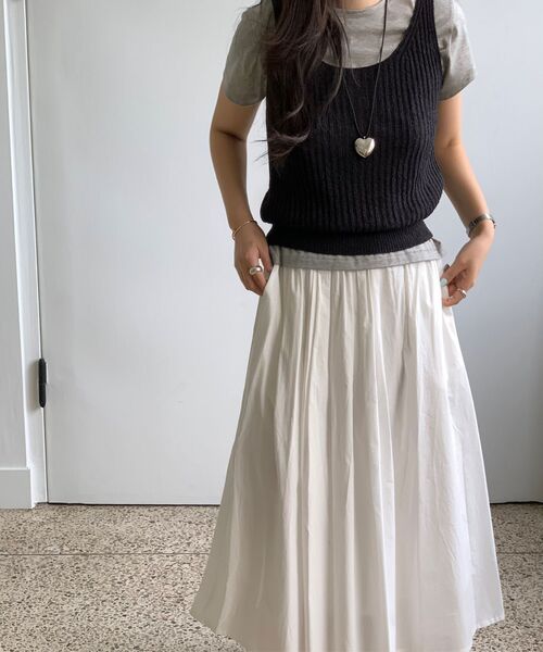 LINGSEOUL（リングソウル）の「boucled sleeveless knit-black（Tシャツ/カットソー・レディース・その他・FREE）」の5枚目の写真