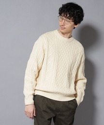 NANO universe | コットンMIXバルキーケーブルニット(ニット/セーター)
