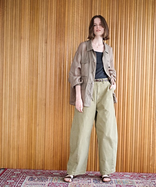 kha:ki（カーキ）の「「KHA:KI / カーキ」ラミー B.D.U. シャツジャケット（ミリタリージャケット・レディース・オリーブ/ブラック・2/1）」の3枚目の写真