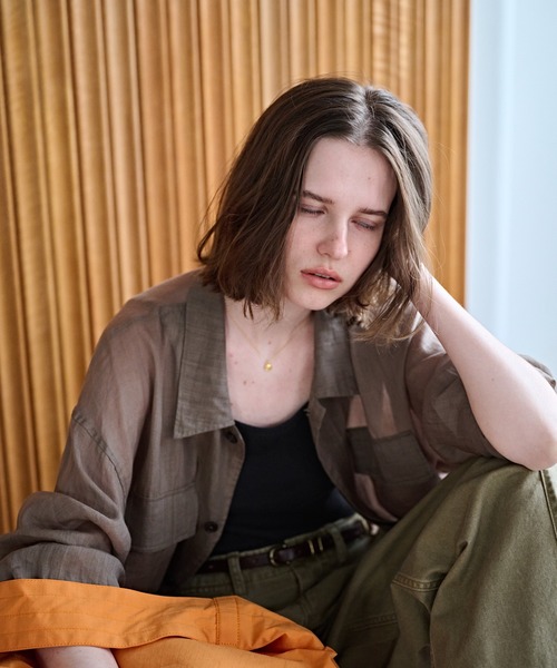 kha:ki（カーキ）の「「KHA:KI / カーキ」ラミー B.D.U. シャツジャケット（ミリタリージャケット・レディース・オリーブ/ブラック・2/1）」の10枚目の写真