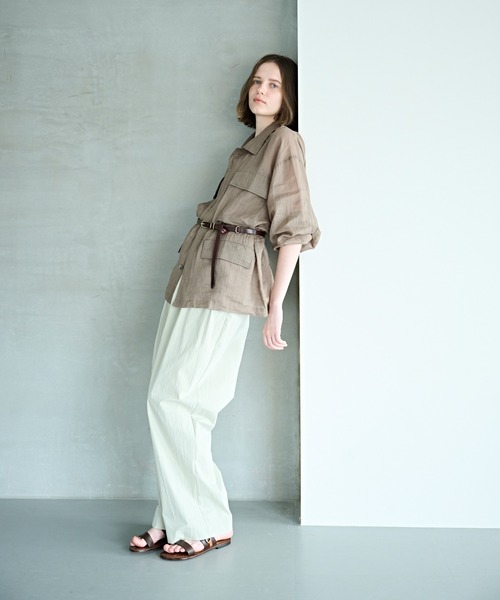 kha:ki（カーキ）の「「KHA:KI / カーキ」ラミー B.D.U. シャツジャケット（ミリタリージャケット・レディース・オリーブ/ブラック・2/1）」の11枚目の写真