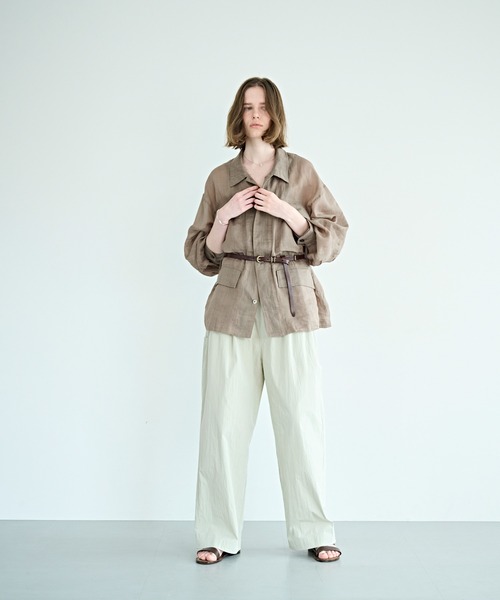 kha:ki（カーキ）の「「KHA:KI / カーキ」ラミー B.D.U. シャツジャケット（ミリタリージャケット・レディース・オリーブ/ブラック・2/1）」の14枚目の写真