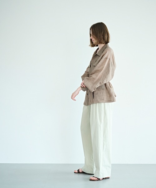 kha:ki（カーキ）の「「KHA:KI / カーキ」ラミー B.D.U. シャツジャケット（ミリタリージャケット・レディース・オリーブ/ブラック・2/1）」の15枚目の写真