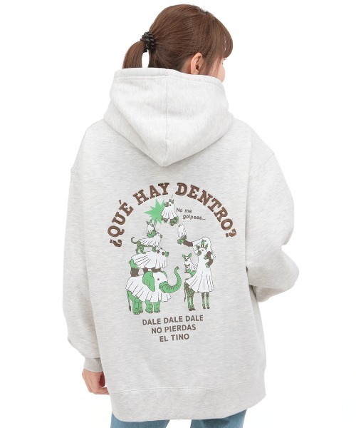 チチカカ（チチカカ）の「おばけアニマル裏起毛フーディー（パーカー・メンズ・ブラック/オートミール・FREE）」の15枚目の写真