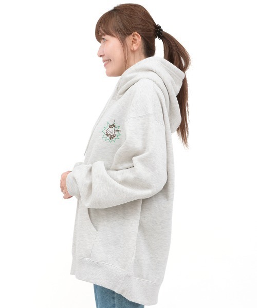 チチカカ（チチカカ）の「おばけアニマル裏起毛フーディー（パーカー・メンズ・ブラック/オートミール・FREE）」の18枚目の写真