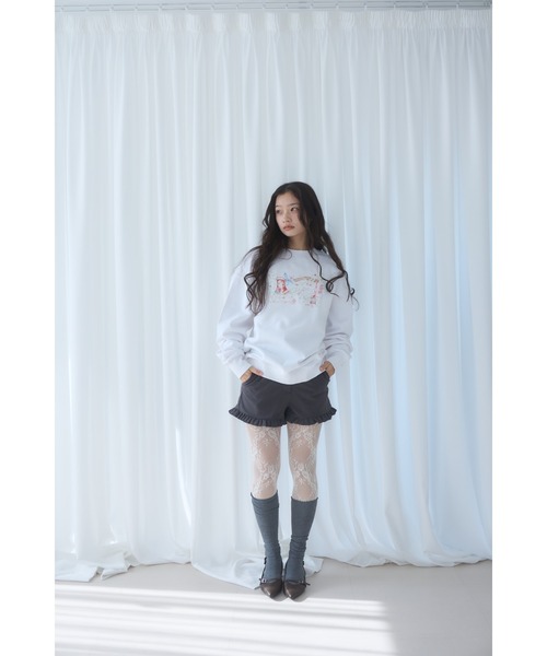 Smyeon(スミョン)の「Frill short pants/フリルデザインショートパンツ(その他パンツ・レディース・ブラック/チャコールグレー・SMALL/MEDIUM)」の14枚目の写真