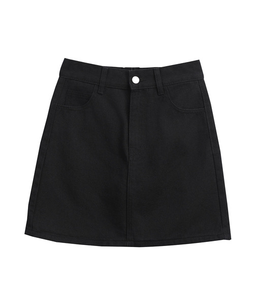 SLOWLOLLI（スローローリ）の「Cotton mini skirt_4 Colors（スカート・レディース・ブラック/ホワイト/PINK/Beige・1(S)/2(M)/3(L)）」の2枚目の写真