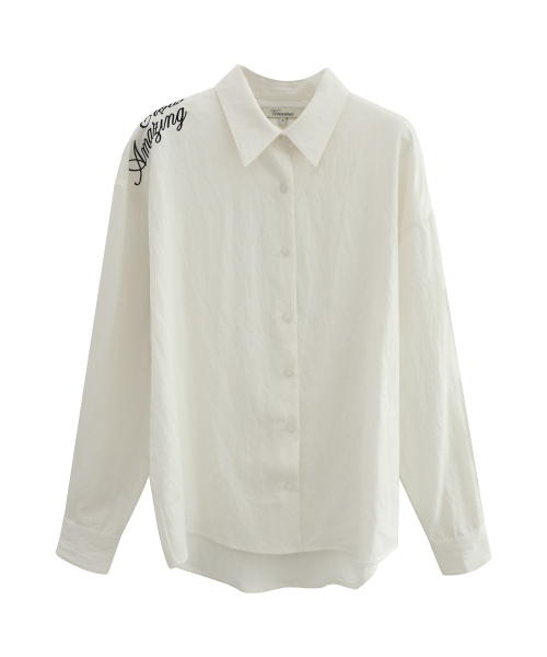 Vivacious(ビバシャス)の「dEpaule Shirt_2Colors(シャツ/ブラウス・レディース・ホワイト×レッド/ホワイト×ブラック・SMALL/MEDIUM)」の6枚目の写真