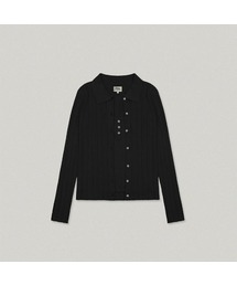FORET COLLAR CARDIGAN SET [BLACK]