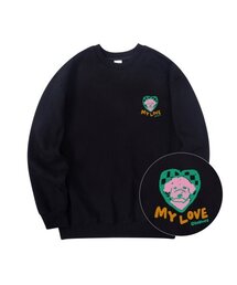 マイラブ メンズ スウェット ブラック