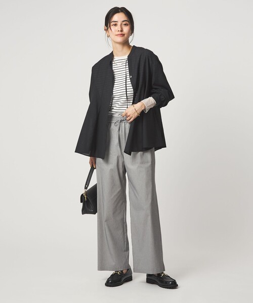 green label relaxing（グリーンレーベルリラクシング）の「［size SHORT/TALLあり］オルマイ LI/MIX ベイカー パンツ（その他パンツ・レディース・オフホワイト/ブラック/ライトグレー/ブラウン/ピンク/ベージュ/ネイビー/オリーブ/その他1・SHORT/34/36/38/40/42/44/TALL）」の22枚目の写真
