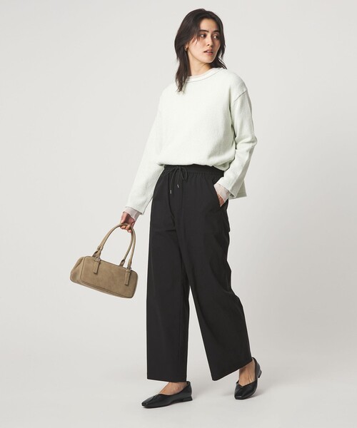 green label relaxing（グリーンレーベルリラクシング）の「［size SHORT/TALLあり］オルマイ LI/MIX ベイカー パンツ（その他パンツ・レディース・オフホワイト/ブラック/ライトグレー/ブラウン/ピンク/ベージュ/ネイビー/オリーブ/その他1・SHORT/34/36/38/40/42/44/TALL）」の15枚目の写真