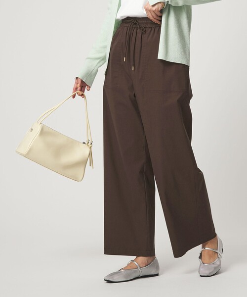 green label relaxing（グリーンレーベルリラクシング）の「［size SHORT/TALLあり］オルマイ LI/MIX ベイカー パンツ（その他パンツ・レディース・オフホワイト/ブラック/ライトグレー/ブラウン/ピンク/ベージュ/ネイビー/オリーブ/その他1・SHORT/34/36/38/40/42/44/TALL）」の17枚目の写真