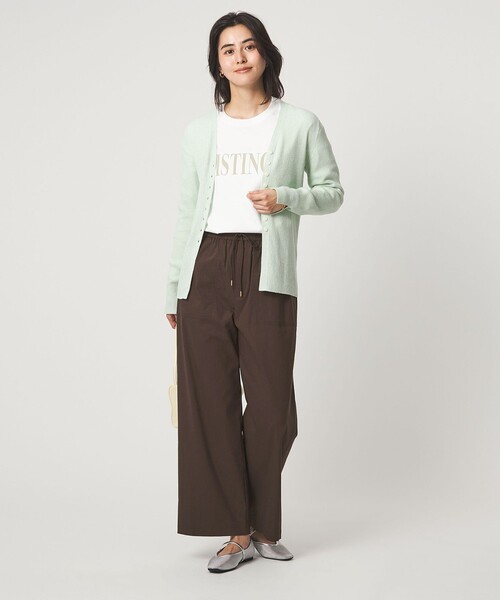 green label relaxing（グリーンレーベルリラクシング）の「［size SHORT/TALLあり］オルマイ LI/MIX ベイカー パンツ（その他パンツ・レディース・オフホワイト/ブラック/ライトグレー/ブラウン/ピンク/ベージュ/ネイビー/オリーブ/その他1・SHORT/34/36/38/40/42/44/TALL）」の18枚目の写真