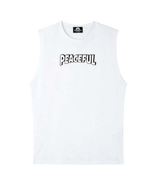 TRIPSHION(トリップション)の「PEACEFUL スリーブレス - ホワイト(Tシャツ/カットソー・メンズ・その他・LARGE/MEDIUM/X-LARGE)」の1枚目の写真
