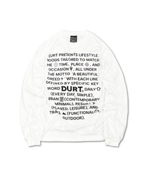 SLOGAN LONG SLEEVE TEE (WHITE)