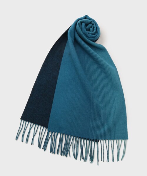 セール】【洗えるウールカシミヤ】グラデーションマフラー（マフラー