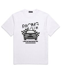 RACING CLUB オーバーサイズ 半袖Tシャツ (VS0071) ホワイト