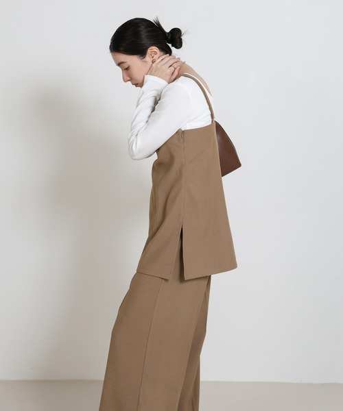 select MOCA（セレクトモカ）の「センタープレスワイドストレートスラックス（スラックス・レディース・ベージュ/ブラウン/ブラック・LARGE/MEDIUM）」の15枚目の写真