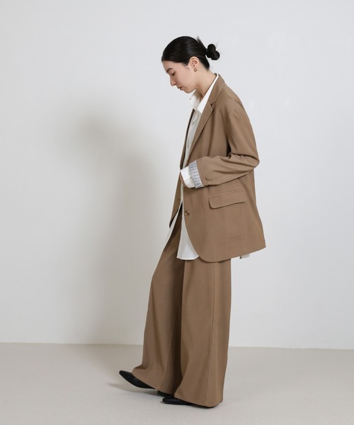 select MOCA（セレクトモカ）の「センタープレスワイドストレートスラックス（スラックス・レディース・ベージュ/ブラウン/ブラック・LARGE/MEDIUM）」の19枚目の写真