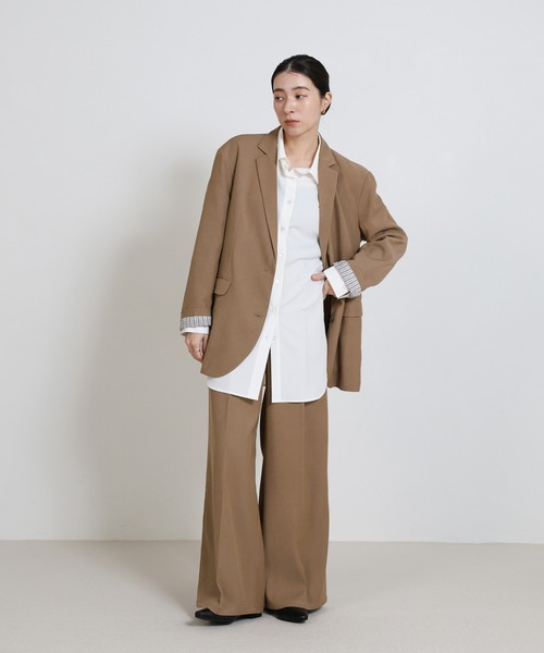 select MOCA（セレクトモカ）の「センタープレスワイドストレートスラックス（スラックス・レディース・ベージュ/ブラウン/ブラック・LARGE/MEDIUM）」の20枚目の写真