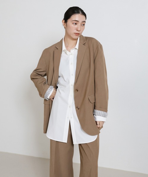 select MOCA（セレクトモカ）の「センタープレスワイドストレートスラックス（スラックス・レディース・ベージュ/ブラウン/ブラック・LARGE/MEDIUM）」の21枚目の写真