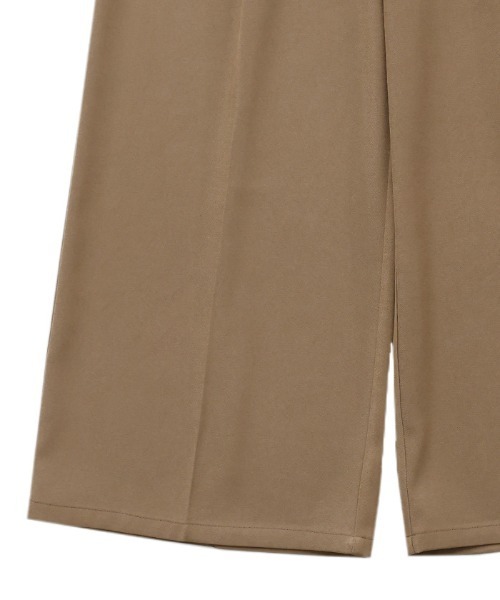 select MOCA（セレクトモカ）の「センタープレスワイドストレートスラックス（スラックス・レディース・ベージュ/ブラウン/ブラック・LARGE/MEDIUM）」の6枚目の写真